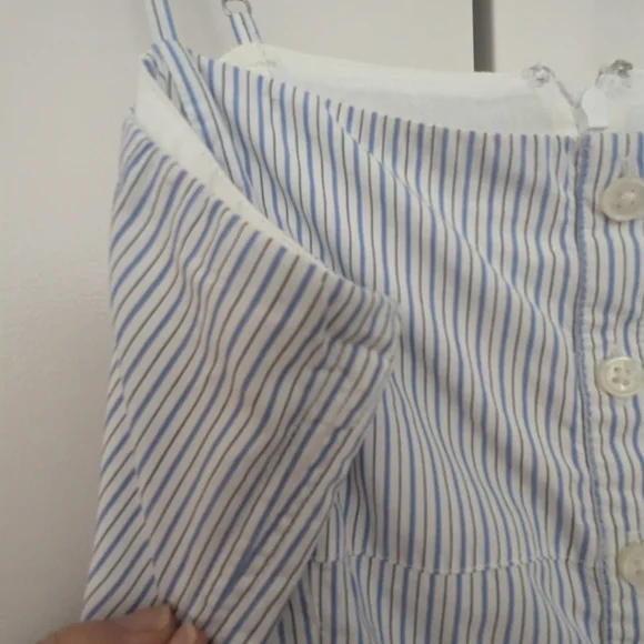 J. Crew Blue and White Striped Maxi Dress - Picture 5 of 8